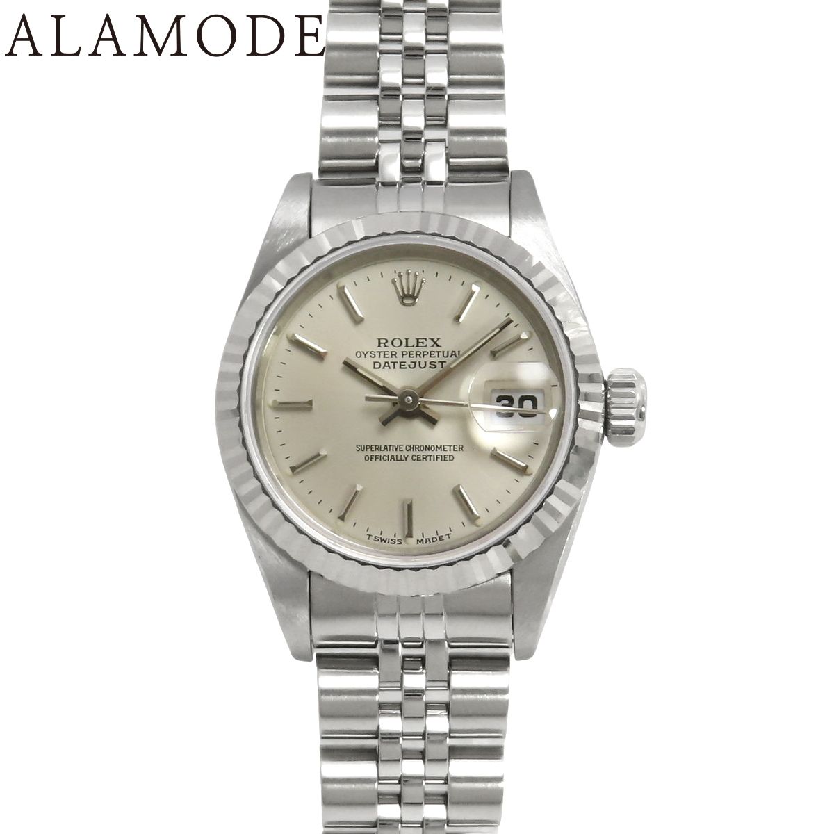 保証書付】ロレックス 69174 デイトジャスト ホワイトゴールド WG  