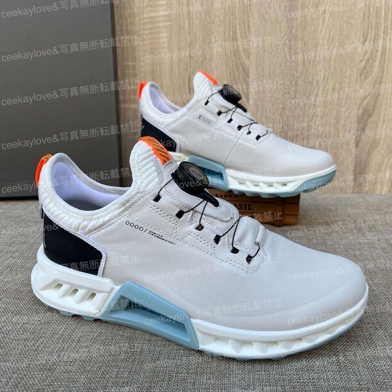 ココア　ecco エコー BIOM C4 BOA 　41サイズ ECCO BIOM C4 BOA Golf Shoes White/Black - Carl's Golfland