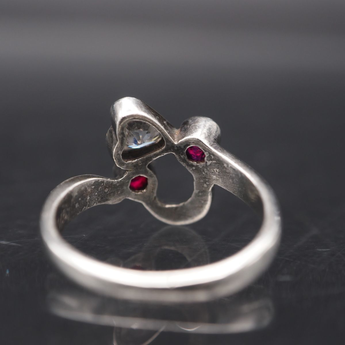 20%限定SALE❣️ピンクスピネル×シルバー925リング K964 ルビー? ピンクスピネル? ダイヤモンド風 SV925刻印 リング