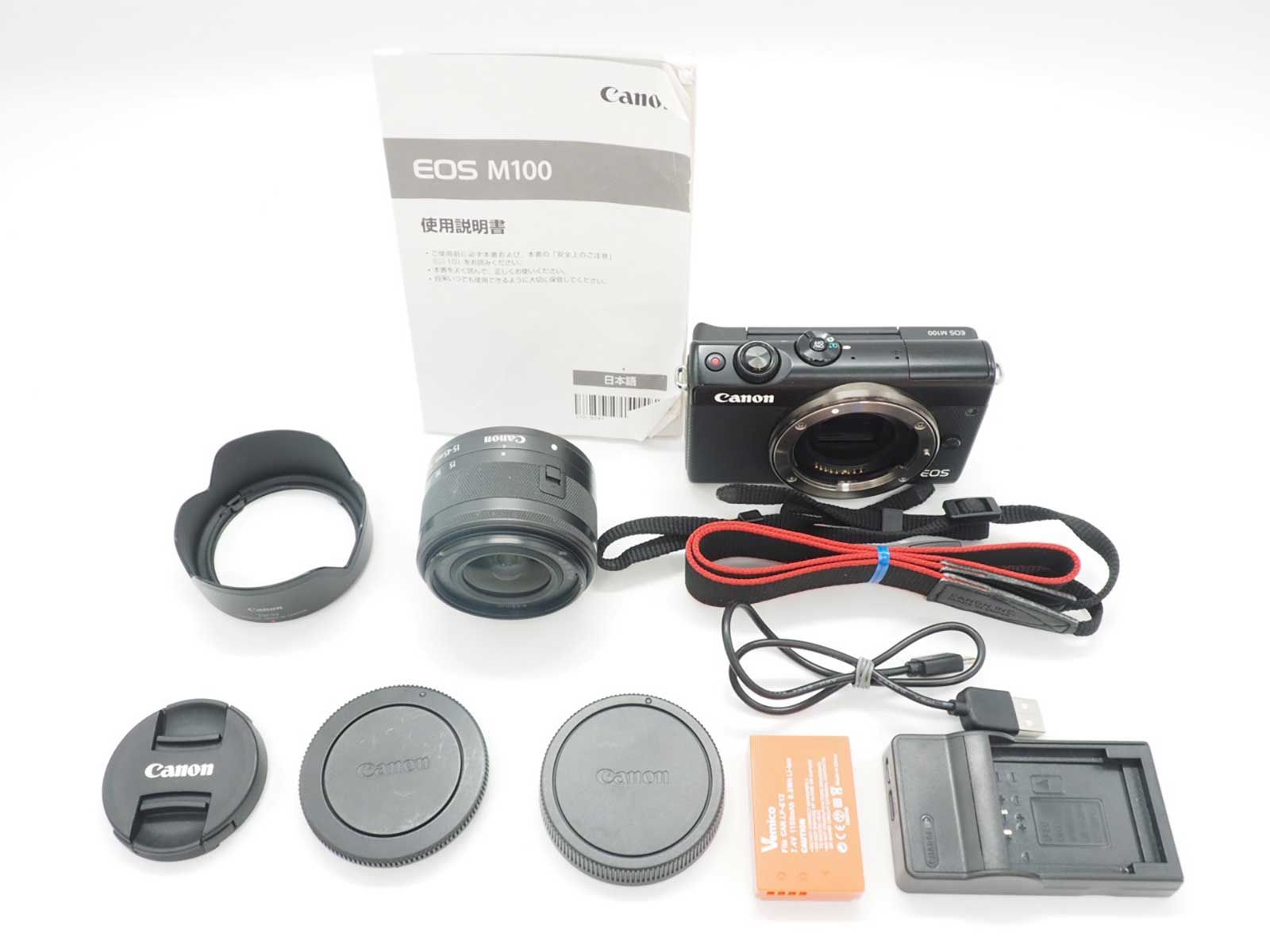 EOS M100レンズキット CANON EOS M100 ダブルズームキット [ホワイト