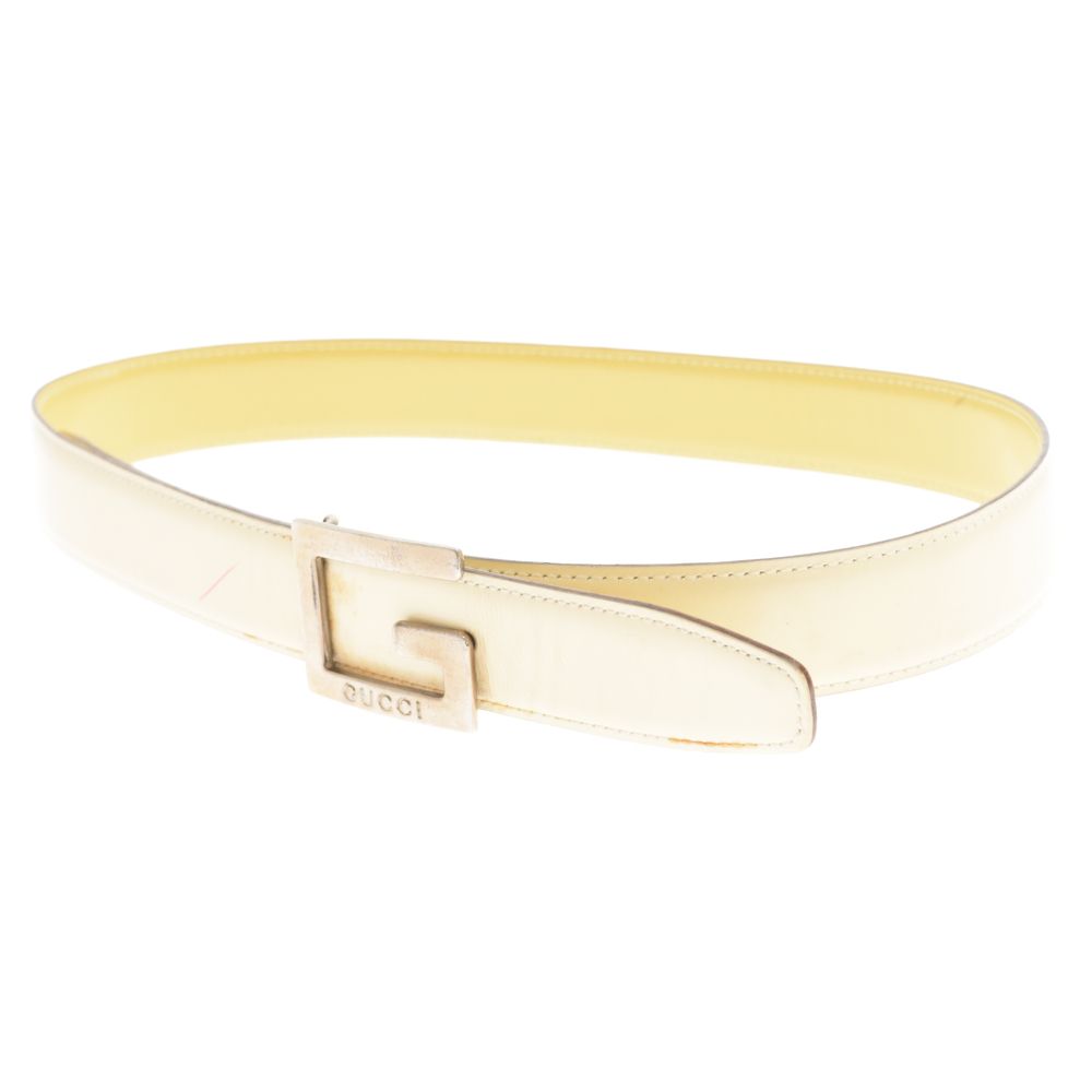 GUCCI グッチ レザー ベルト 037 1046 1133 グッチ GUCCI レザーベルト ブラック系・シルバー系 037 1046