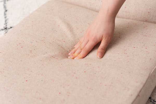 ツイードの3wayテレビ枕マット 座椅子 W46×D69-90×H37-45×SH5cm No.121 ベージュ MARWIL-DEMENAGEMENTS_CH