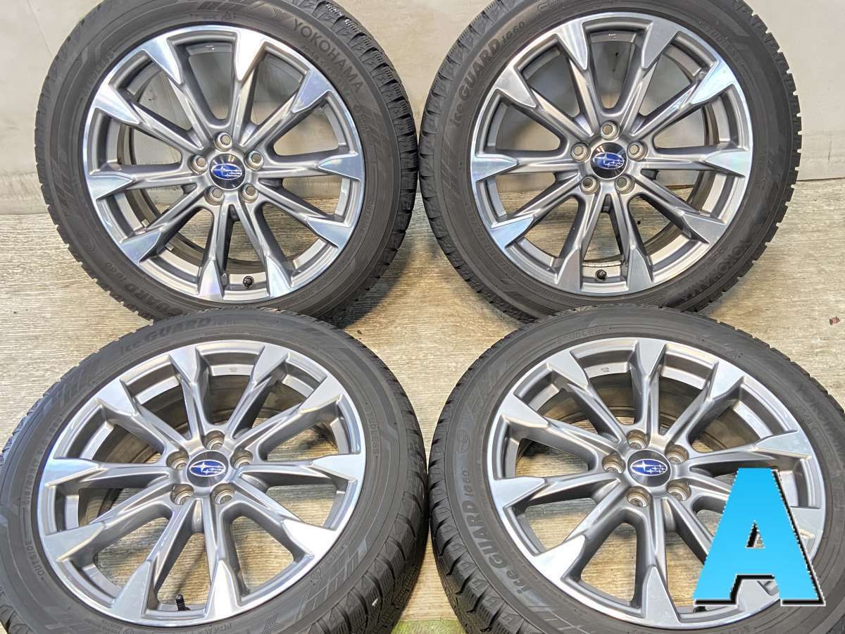 中古車両セット 215/50R17 ヨコハマ アイスガード iG60 スバル純正 17x7.0 55 100-5穴