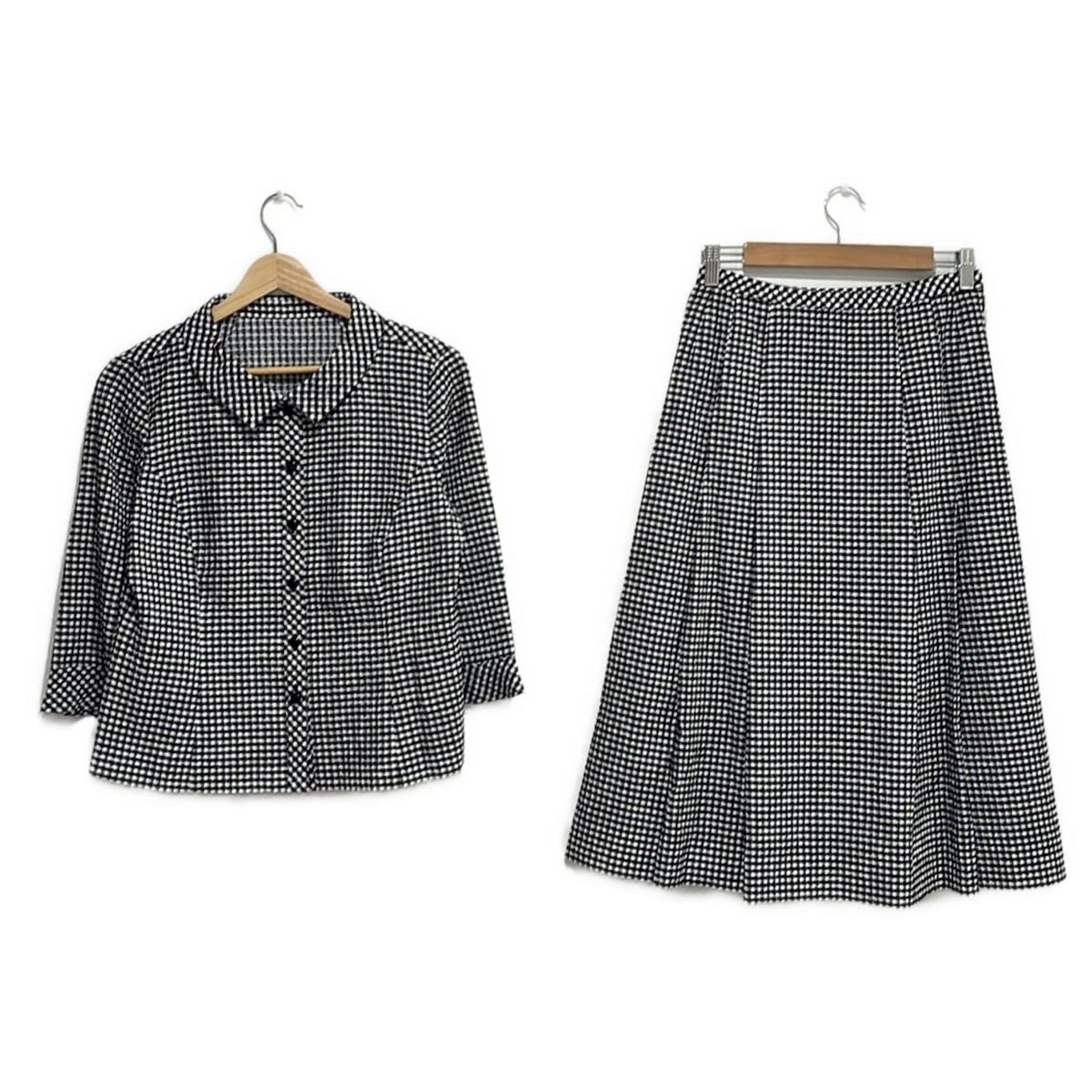 Leilian レリアン くすみピンク系　スカートセットアップ Leilian レリアン くすみピンク系スカートセットアップ