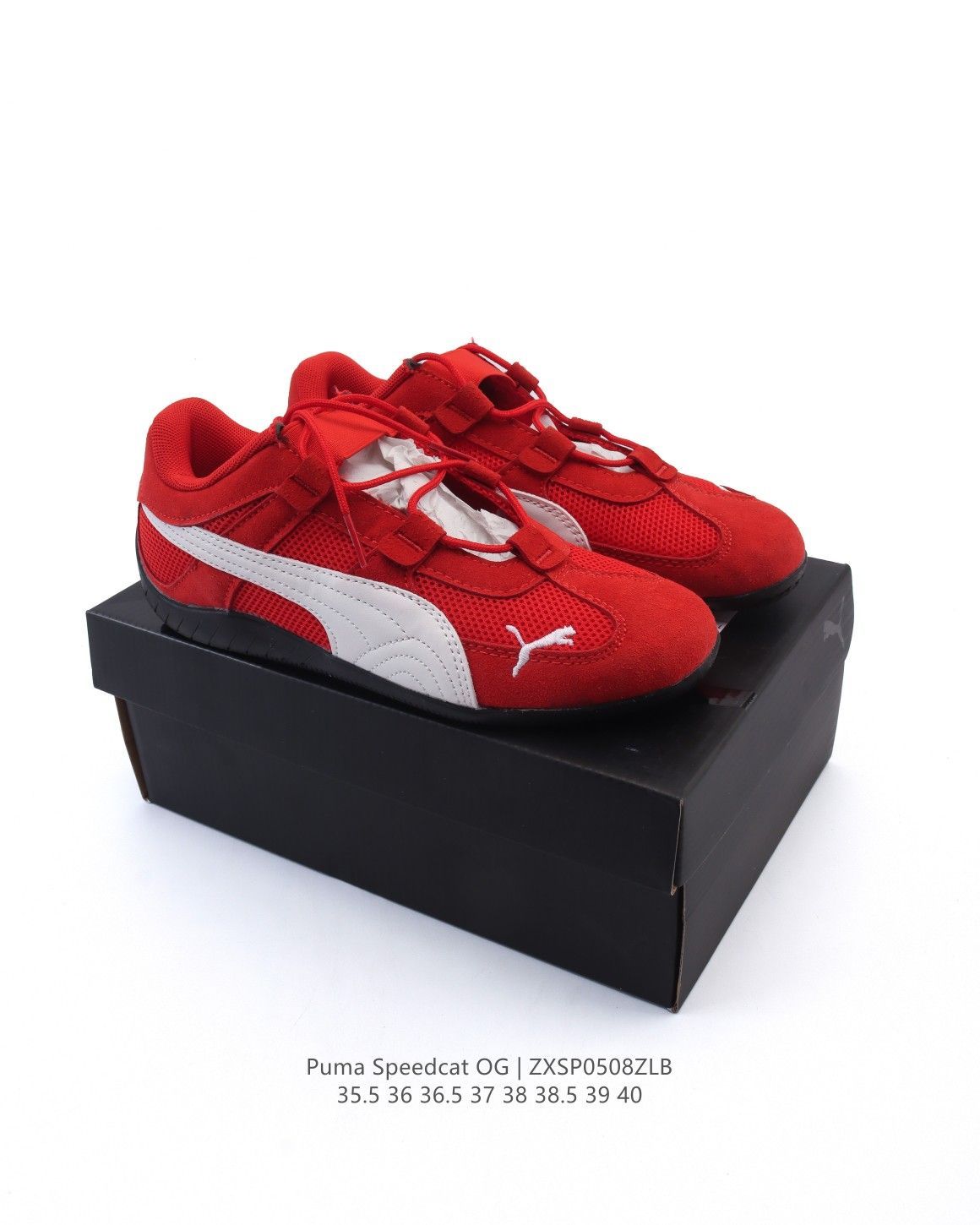 PUMA プーマ スピードキャット SPEEDCAT GO WNS RED WHITE 赤 レッド バレエシューズ レディース ウィメンズ
