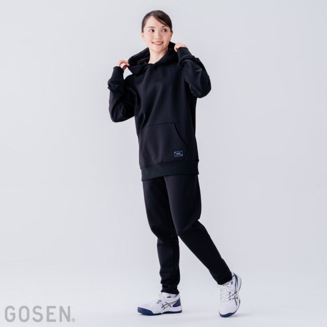 ゴーセン 2025FW新商品 裏起毛ストレッチパーカー W2542 ネイビー LLC-HASEGAWATOSO_COM