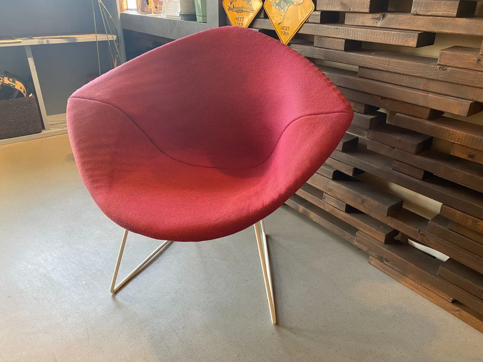 Knoll ノール ハリー・ベルトイア ダイヤモンドチェア　レッド Knoll ノール ハリー・ベルトイア ダイヤモンドチェア レッド