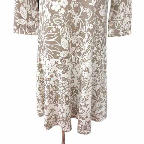 オットー OTTO collection ワンピース フレア ひざ丈 花柄 長袖