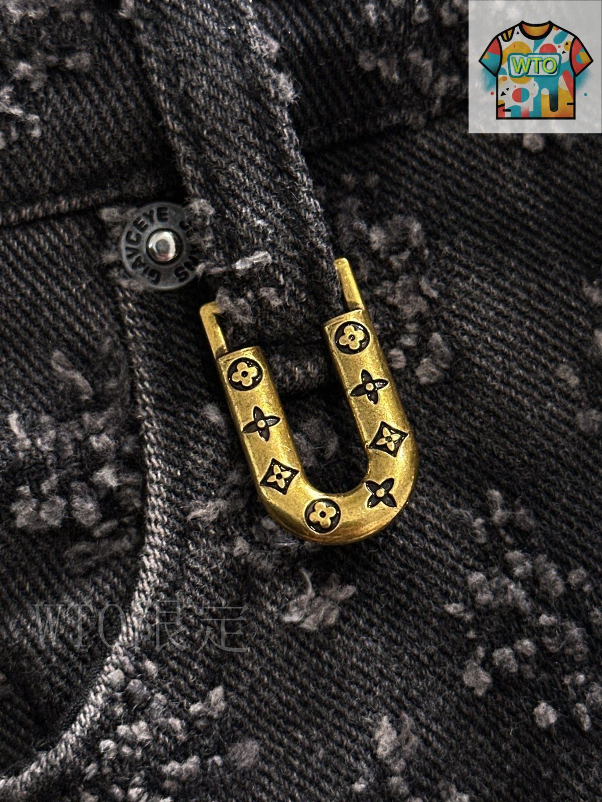 今日特価】LV 2025SS モノグラム満タッチ刺繍デニムショート