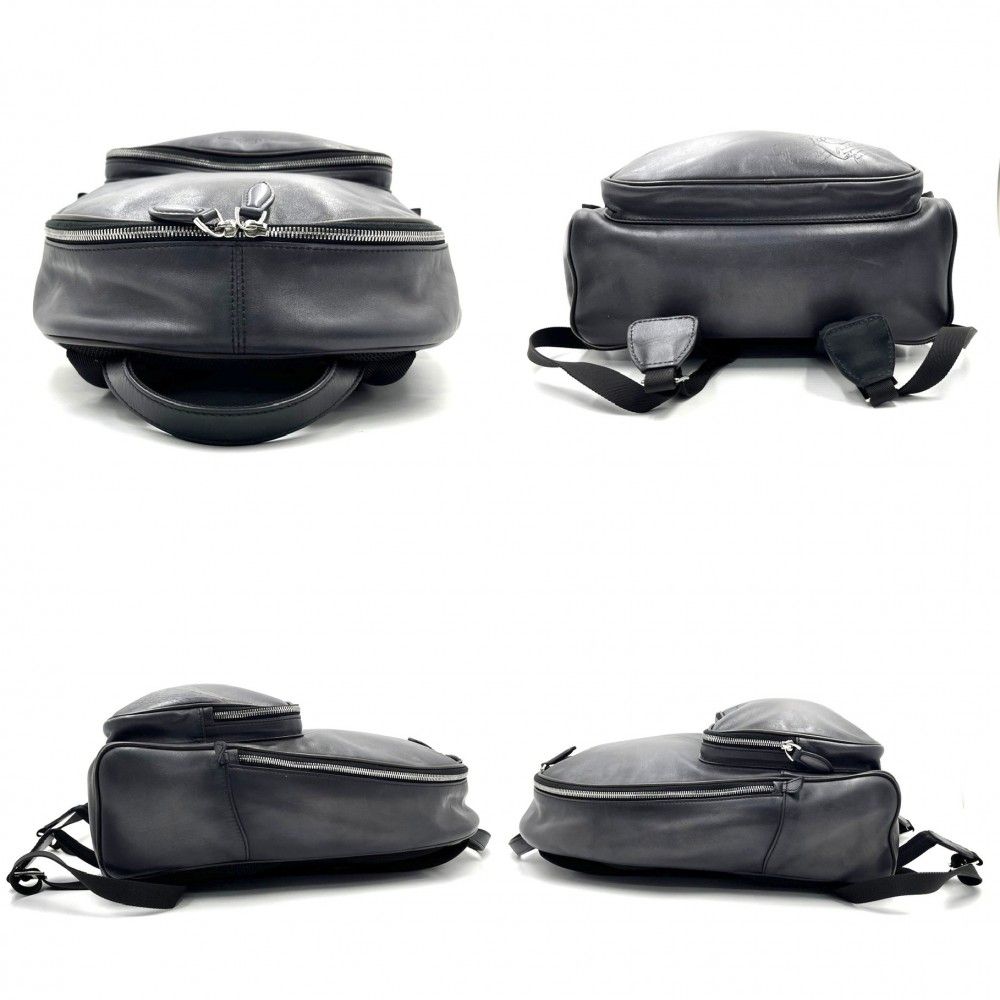 ★美品★Berluti ベルルッティ リュック カリグラフィ カーフ ブラック ベルルッティタイムオフ バックパック カリグラフィ 黒
