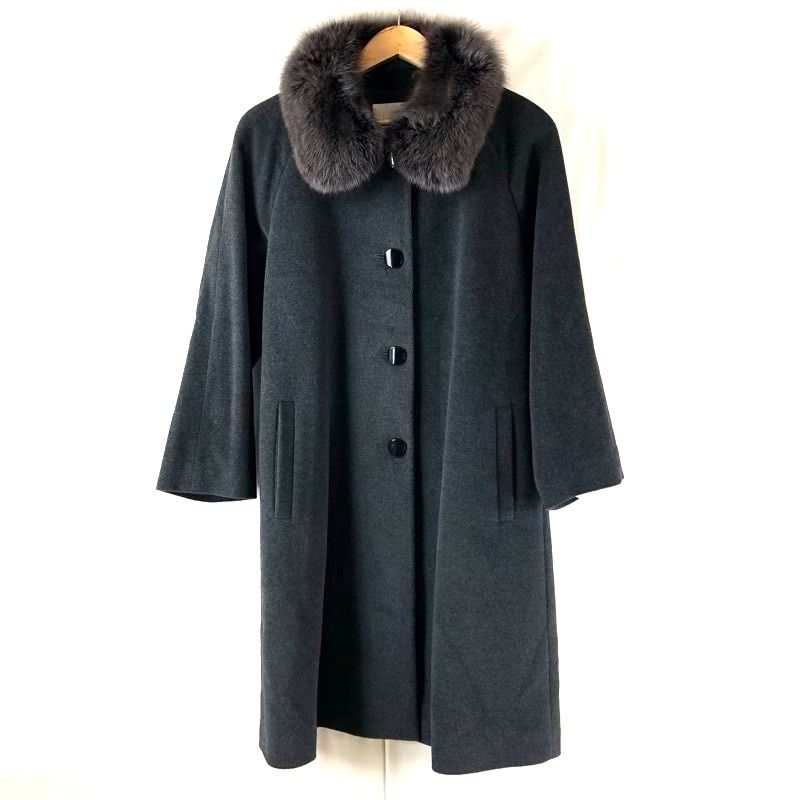 ルエラ Luella コート フォックスファー襟付き ロングコート 日本製