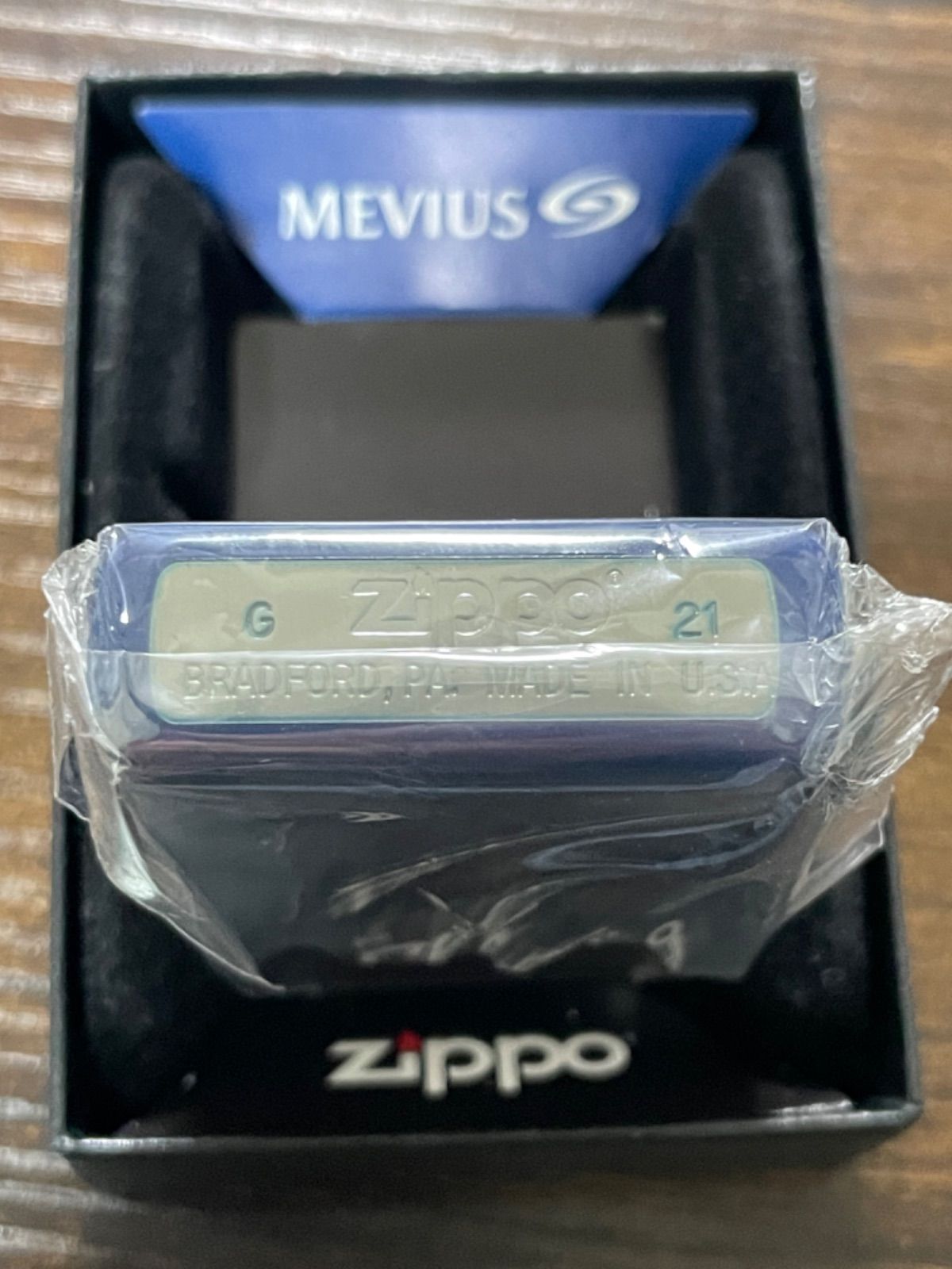 zippo メビウス 越前 漆加工 限定品 MEVIUS BLUE 2021年製 限定数 500 