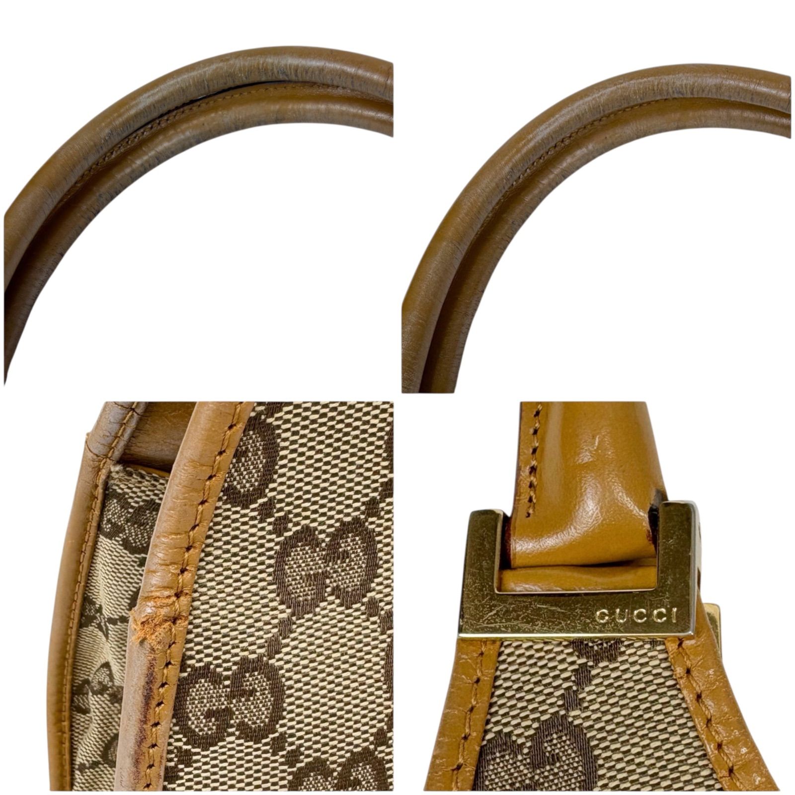 GUCCI グッチ ジャッキー GGキャンバス ハンドバッグ ベージュ 楽天市場】GUCCI グッチ ジャッキー ベージュ ホワイト シルバー