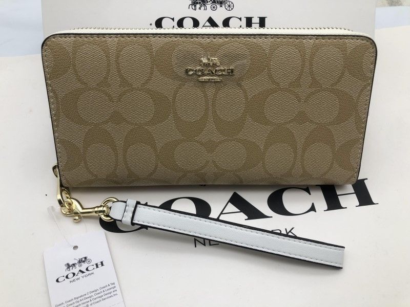 コーチ COACH 長財布 財布 シグネチャー アコーディオンラウンドジップウォレット新品g172 C4452