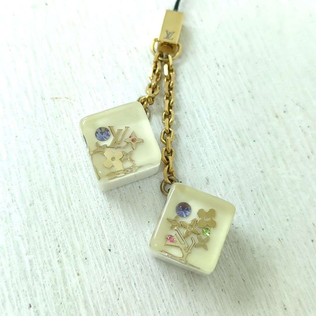 LOUIS VUITTON ルイヴィトン テレフォンヌ キューブ 携帯ストラップ