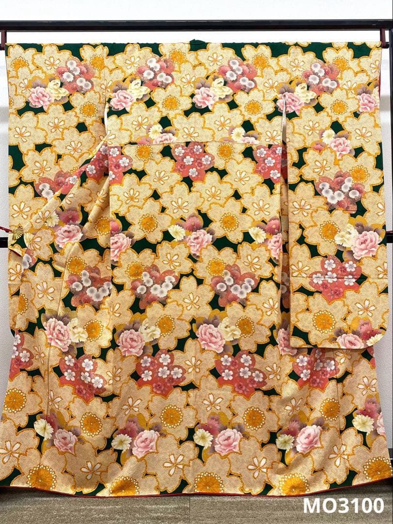 振袖 豪華 金駒 金彩 紋意匠 桜 身丈159cm 撥水加工済