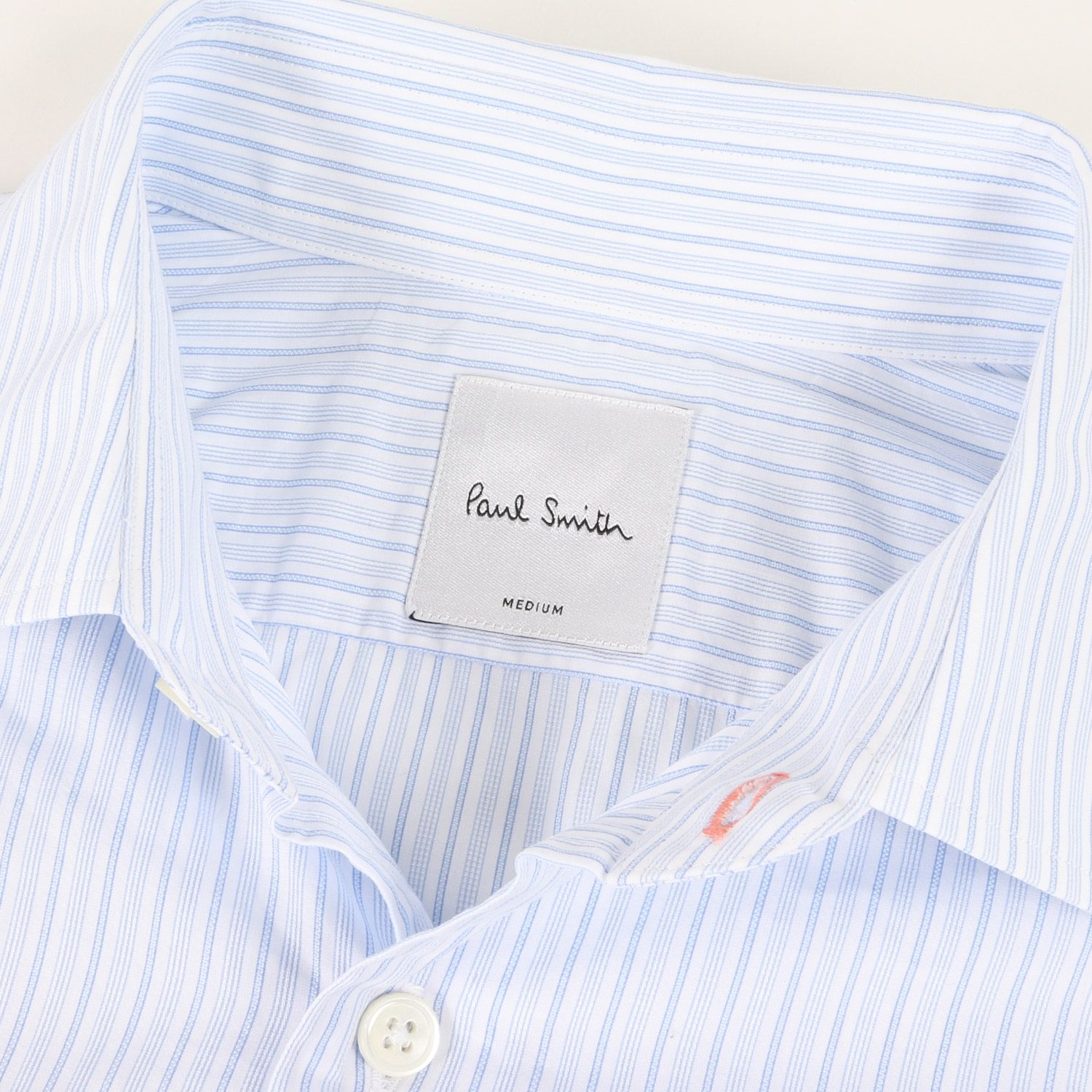 Paul Smith ホワイトストライプ 長袖シャツ M ワイシャツ　メンズ Paul Smith ホワイトストライプ 長袖シャツ M ワイシャツ メンズ