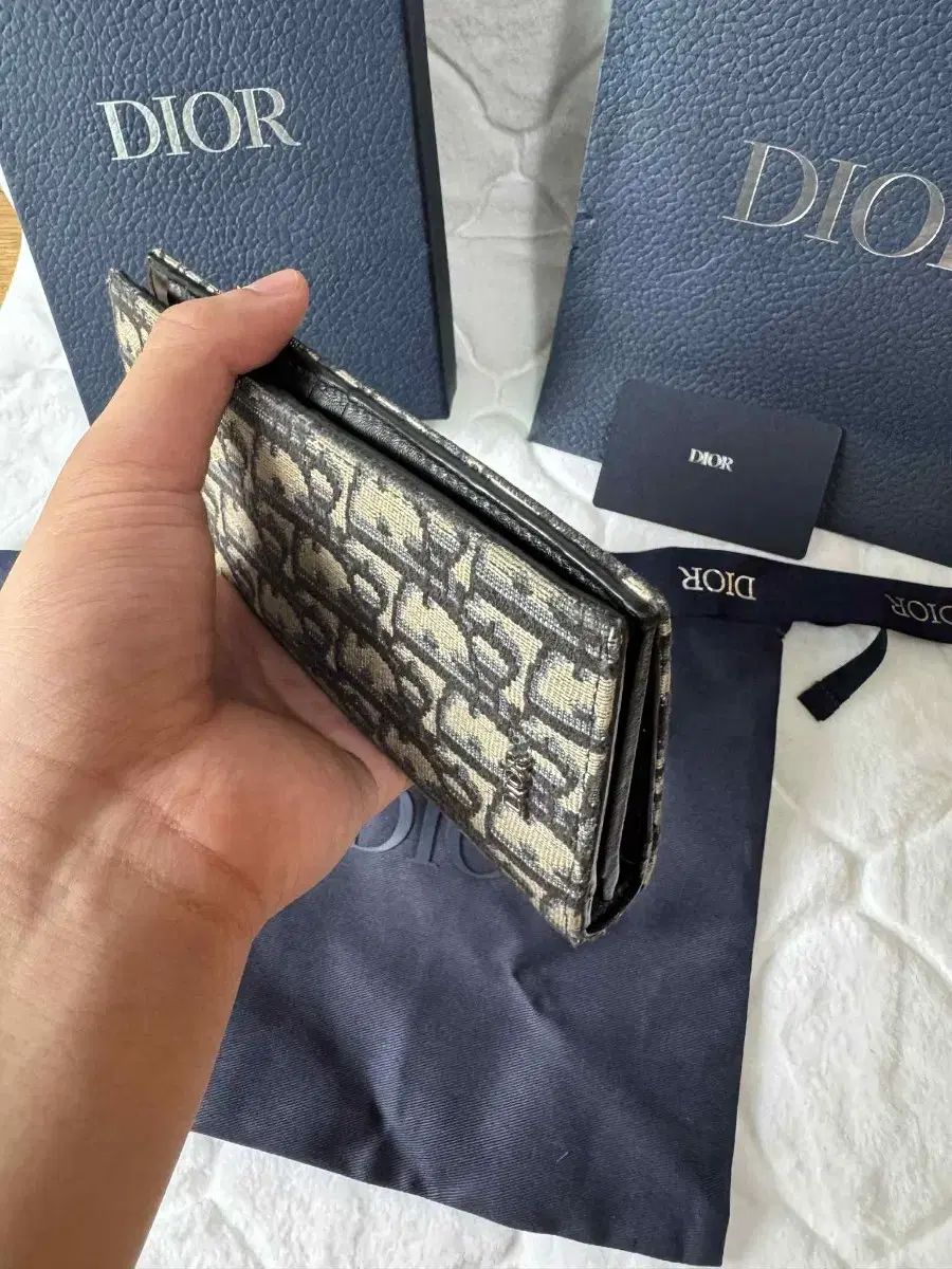 DIOR | ロング フラップウォレット ディオール オブリーク ジャカード