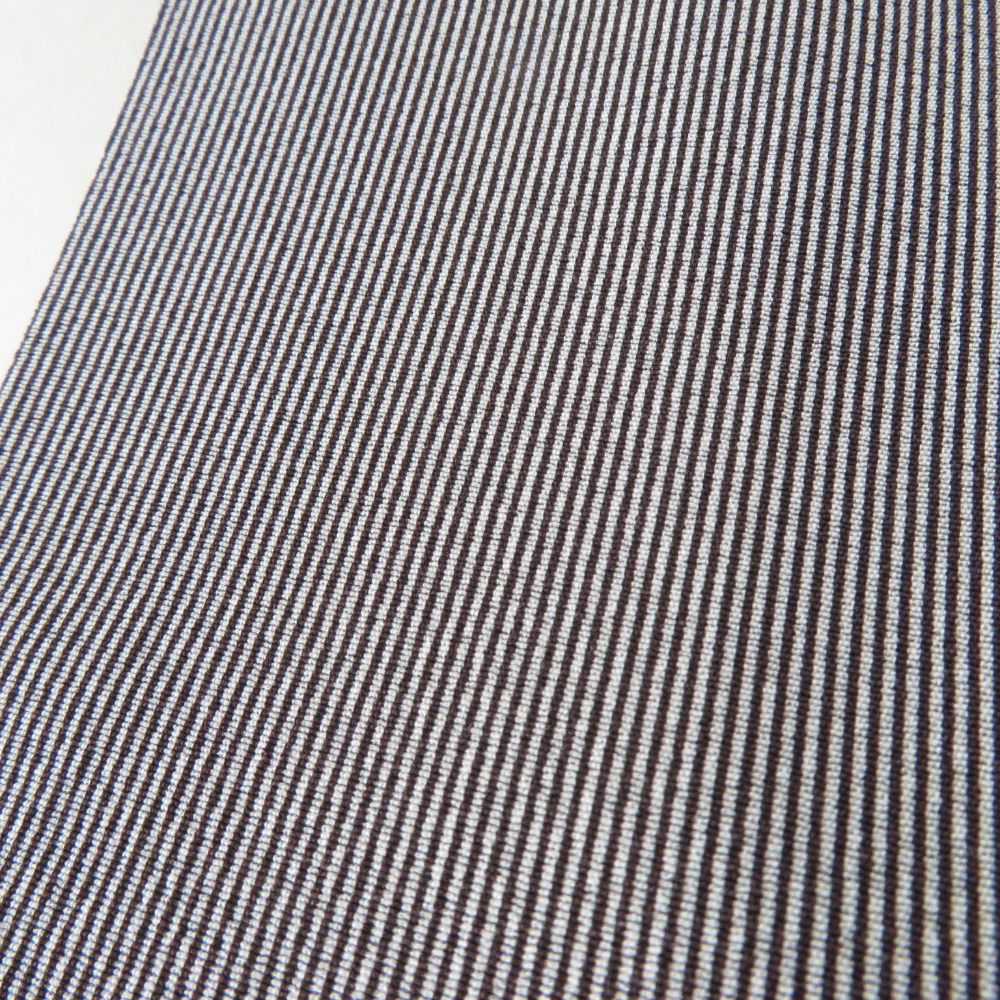 男着物 万筋 縞文様 灰色 薄黒色 正絹 袷仕立て カジュアル着物 着流し