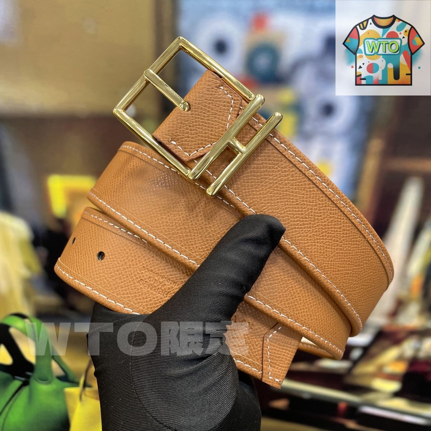 HERMES ベージュレザーベルト ベージュ/ナチュラル - メンズ ベルト | エルメス | Hermès