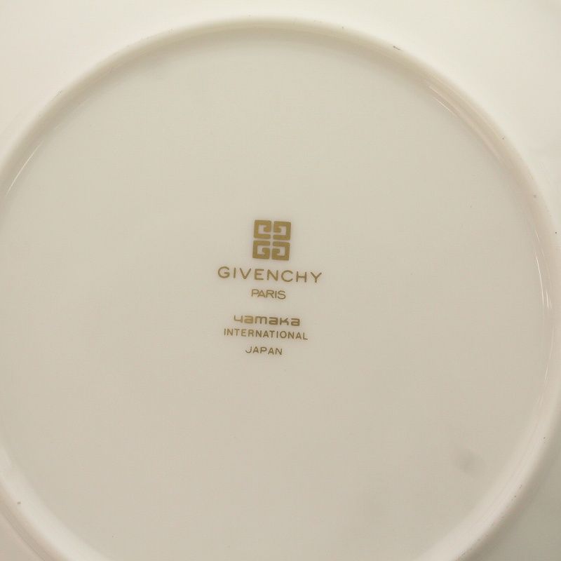 完全未使用】 Givenchy 八角形ホワイトプレート 5枚セット 完全未使用
