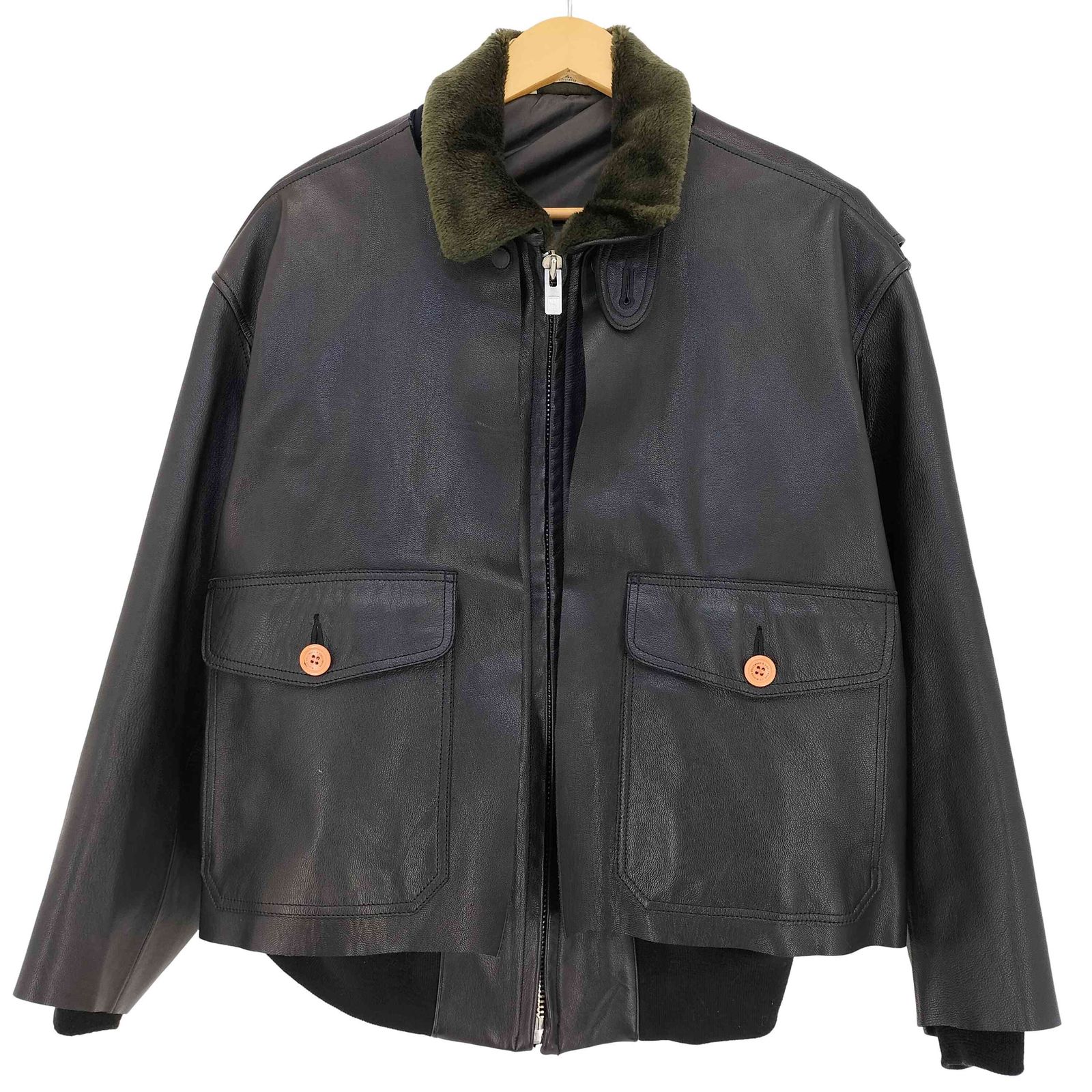 N.HOOLYWOOD レザーブルゾン N.HOOLYWOOD for Ameri FAKE LEATHER JACKET