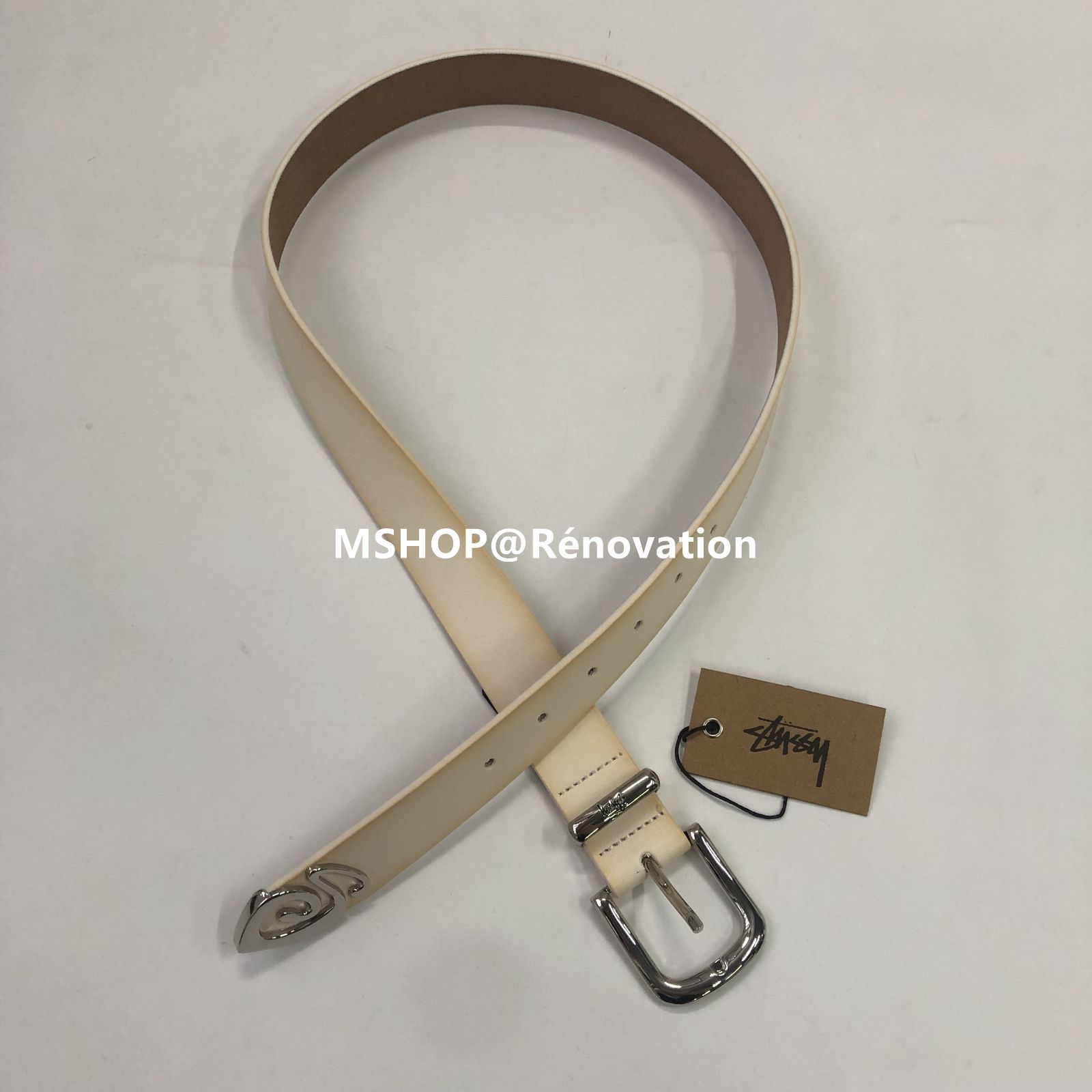stussy metal s tip belt S/M メンズ