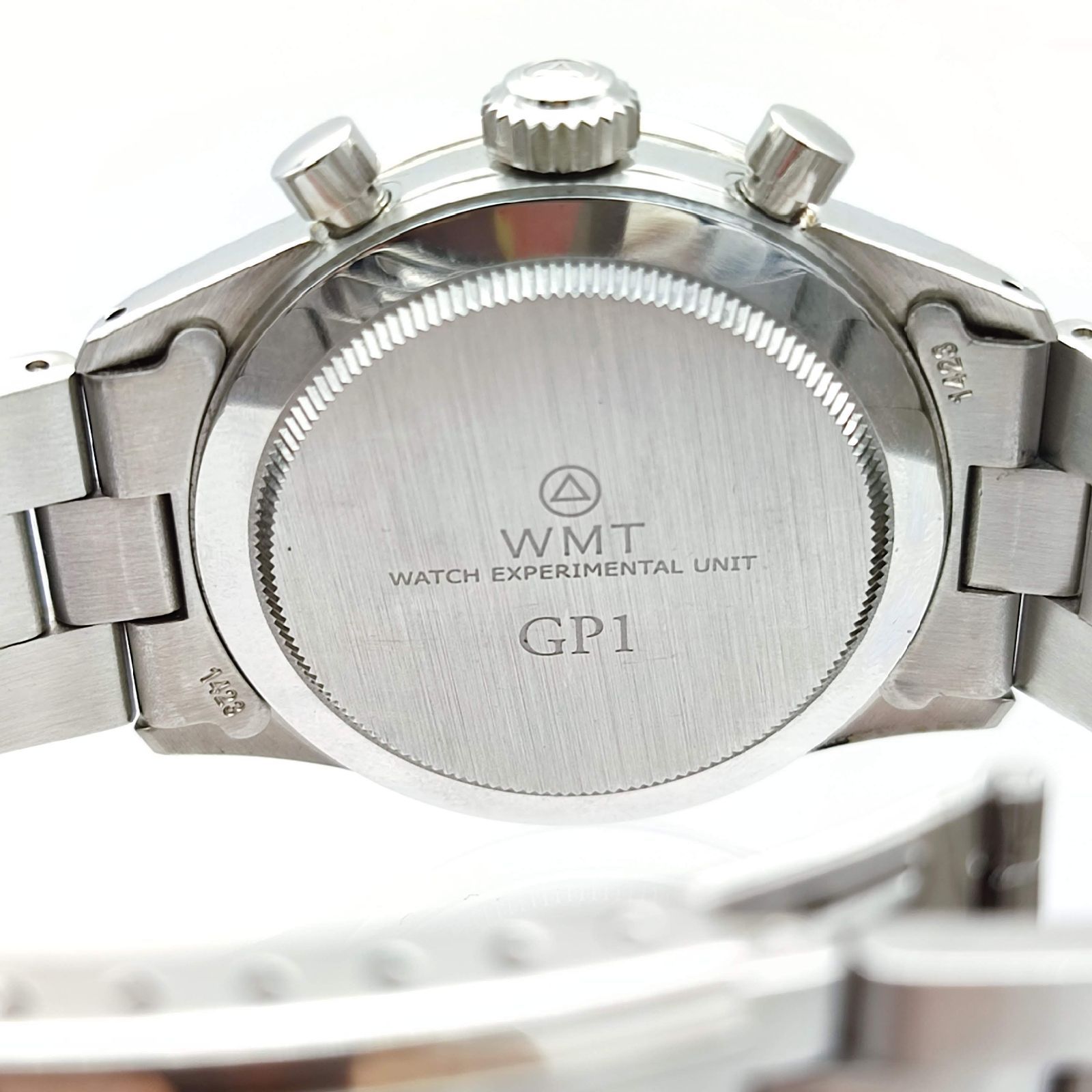 美品】WMT GP1 メカニカルクォーツ ターコイズブルー クロノ 美品】WMT GP1 メカニカルクォーツ ターコイズブルー クロノ