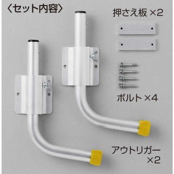 横倒れの転倒防止に 脚立オプション L型アウトリガー 一対 PAR1.0