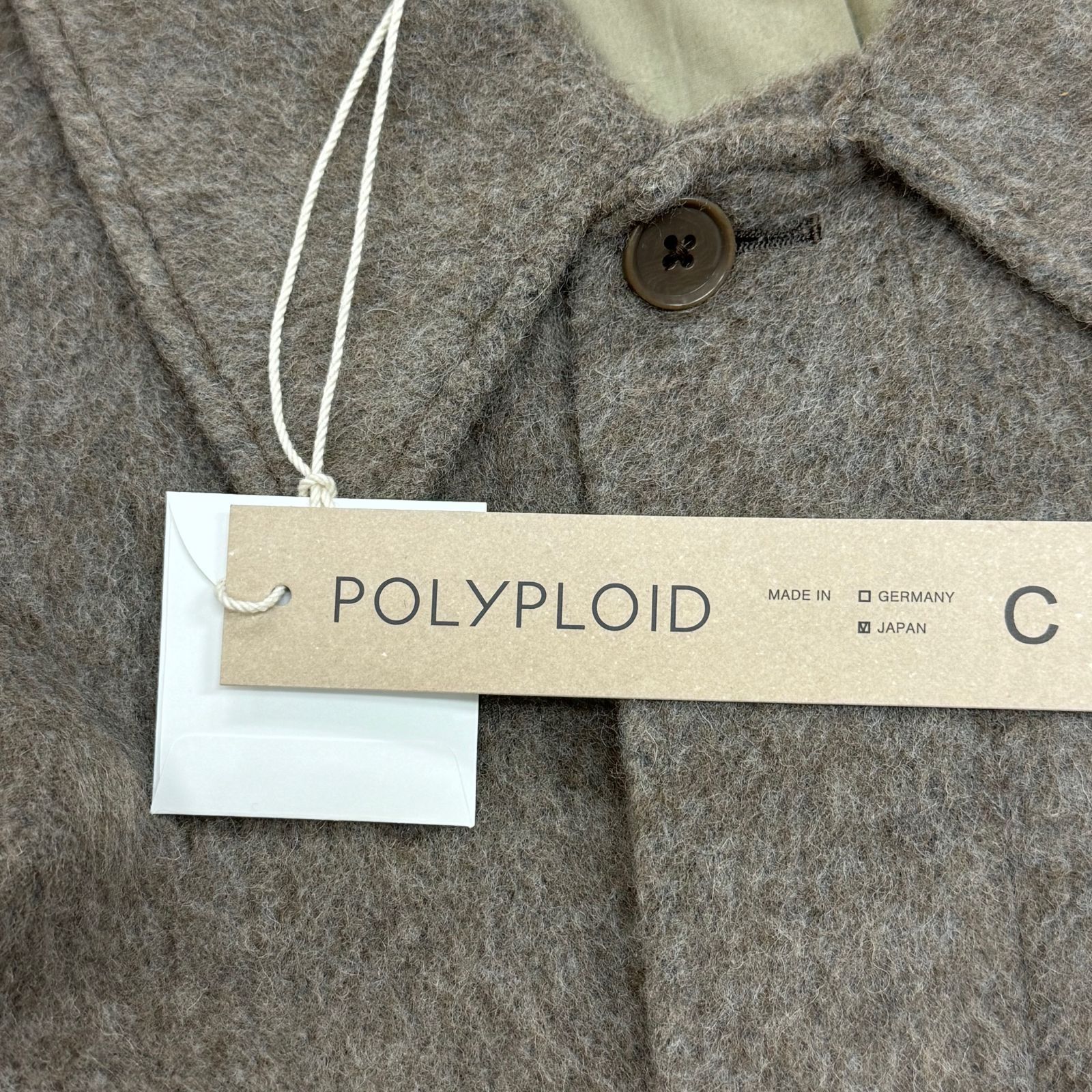定価99000円 新品 POLYPLOID LONG COAT C ロングコート ステンカラー 