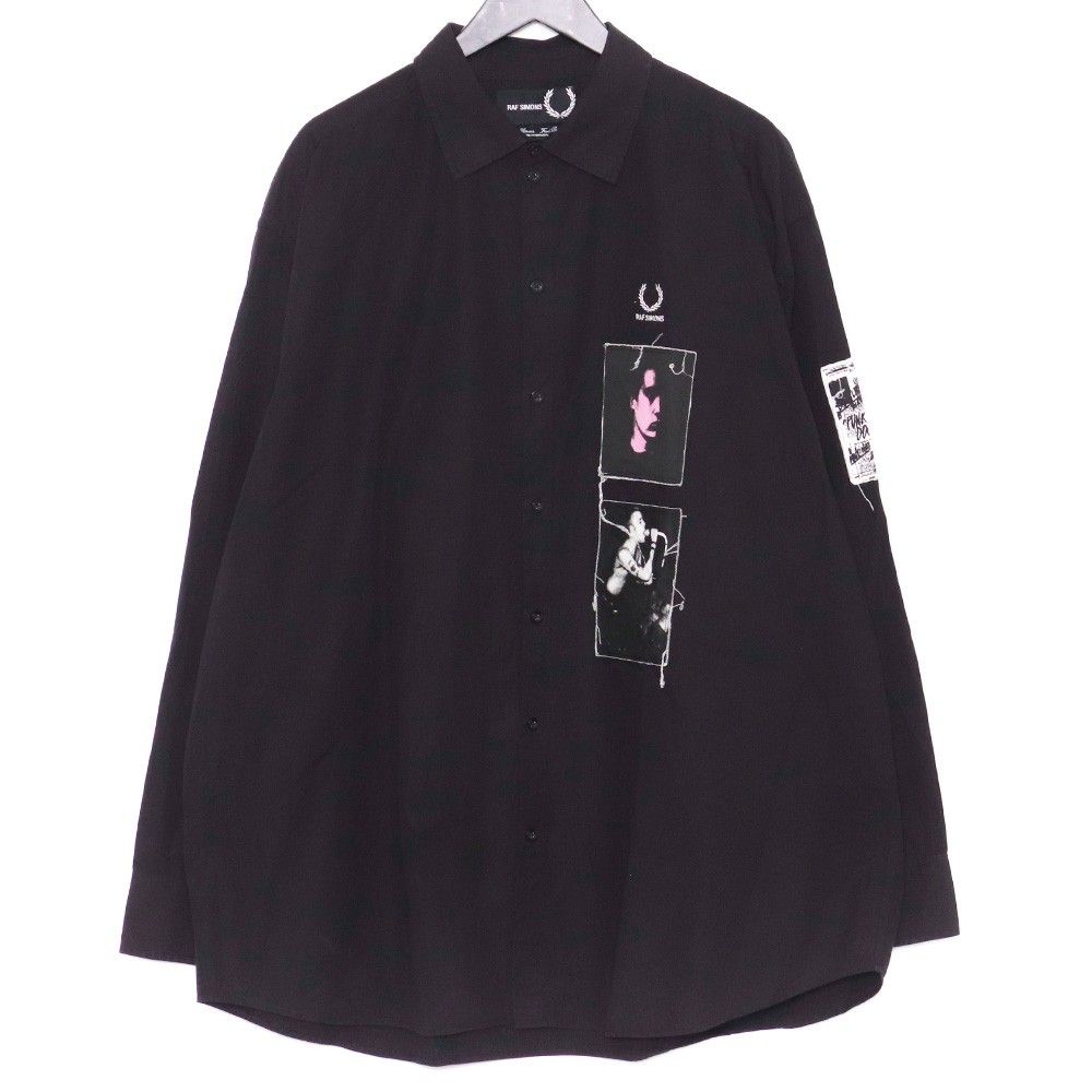 FRED PERRY × RAF SIMONS オーバーサイズニット Mサイズ Raf Simons Fred Perry ラフシモンズ フレッドペリー Vネック