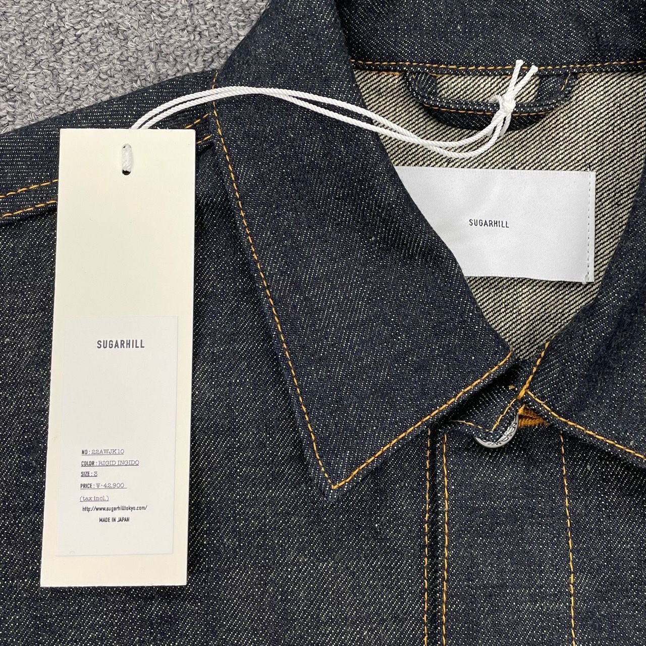 Sugarhill 22AW デニムジャケット SUGARHILL [ RIGID DENIM JACKET TYPE2 ] RIGID INDIGO | ロイド