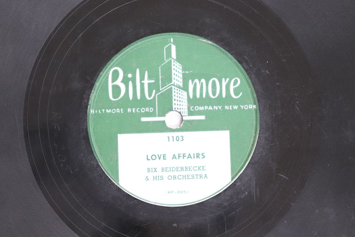 米78RPM/SP Bix Beiderbecke Love Affairs / Japanese Sandman 1103 BILTMORE /00500 米78RPM/SP Bix Beiderbecke Love Affairs / Japanese Sandman