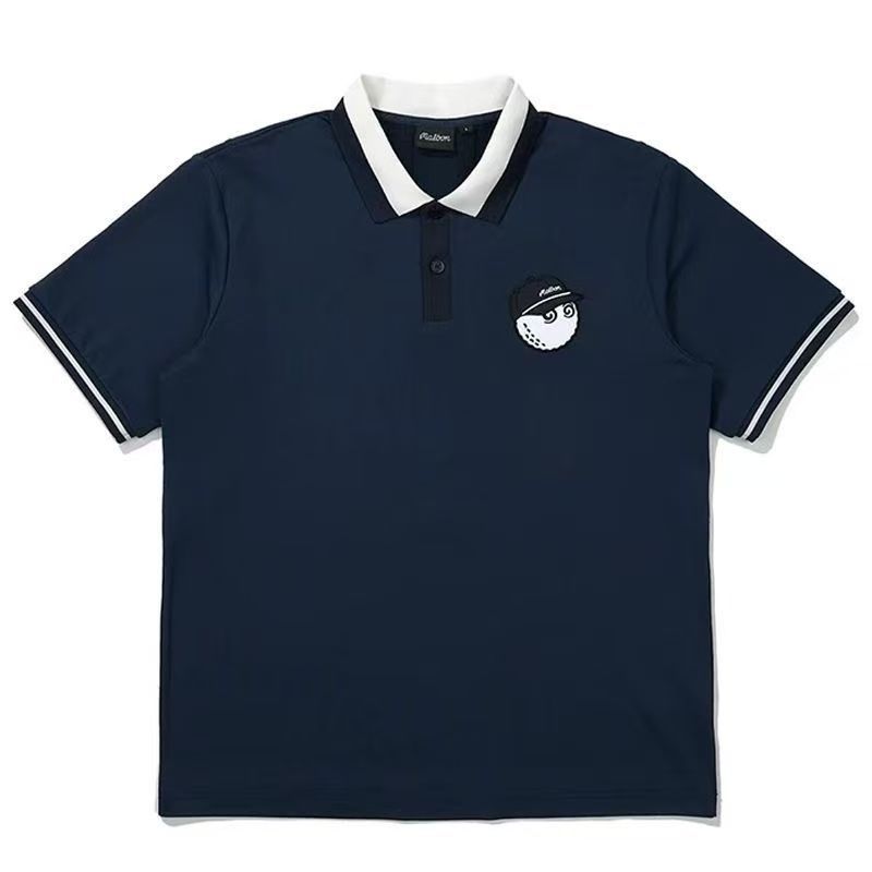 L マルボンゴルフ MALBON GOLF ポロシャツ　グリーン　即日発送 malbon golf マルボンゴルフ ポロシャツ 練習用 半袖 通気性