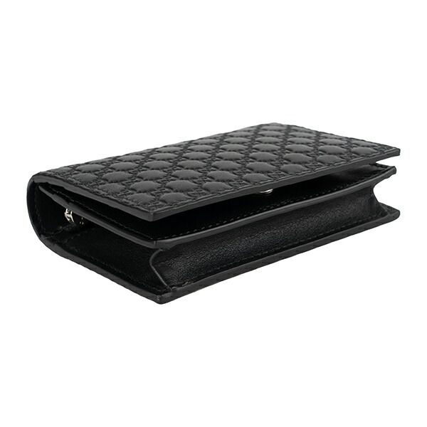 新品 グッチ GUCCI カードケース マイクログッチシマ ブラック - メルカリ