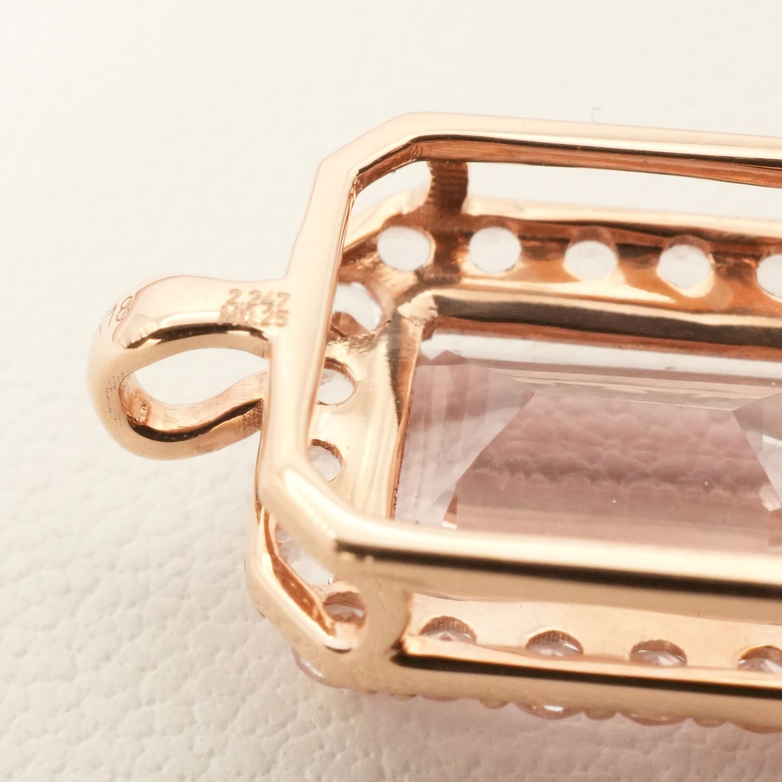 美品 GSTV モルガナイト K18 ネックレストップ/24-5722S - メルカリ 