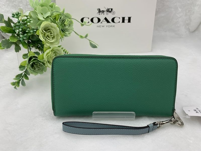 COACH 長財布 コーチ 財布 グリーンマルチ ホース アンド キャリッジ カラーブロック レディース プレゼント ギフト ロング ジップ 誕生日  記念日 新品 未使用 ファッション C5889 C225Z HPJ21 - メルカリ