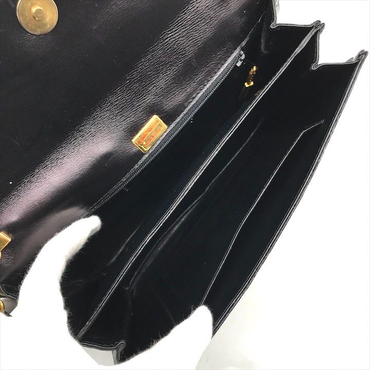 美品 MARIO CARUSO 本クロコダイル レザー クラッチ 2WAY ショルダー バッグ ブラック センター割り m12939 美品 MARIO CARUSO 本クロコダイル レザー クラッチ 2WAY ショルダー