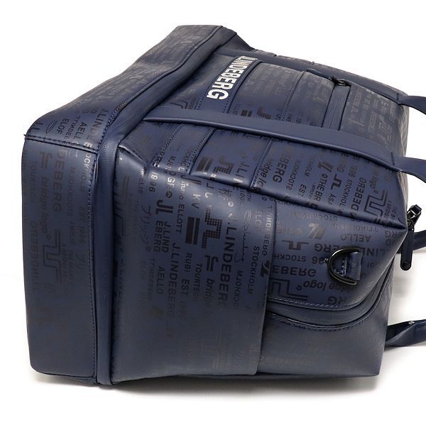 美品 ジェイリンドバーグ ゴルフ ボストンバッグ ネイビー J