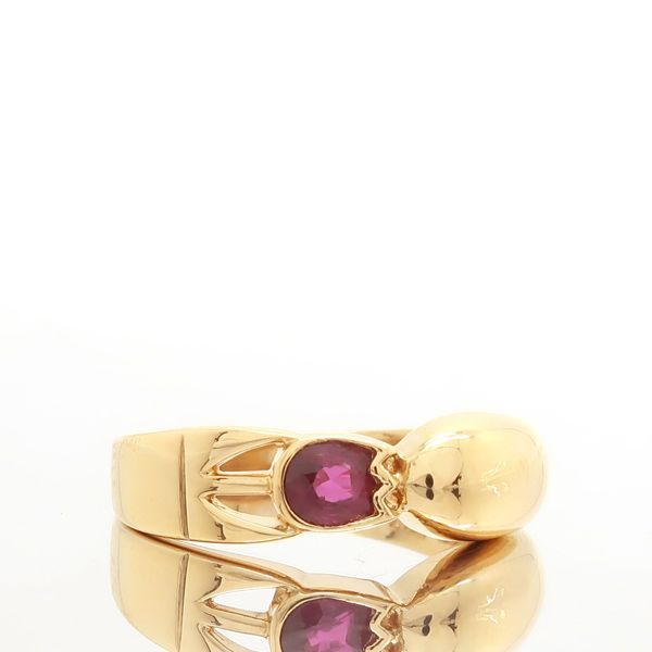 Private Label ルビー リング 750 イエローゴールド K18