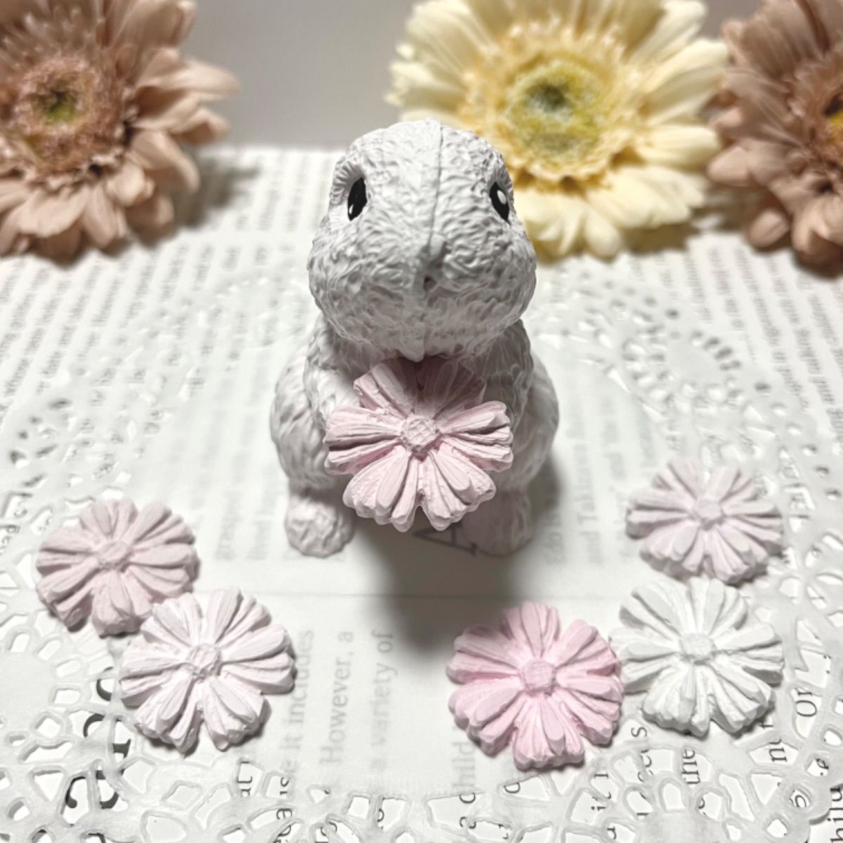 花束うさぎさんアロマストーン♡②