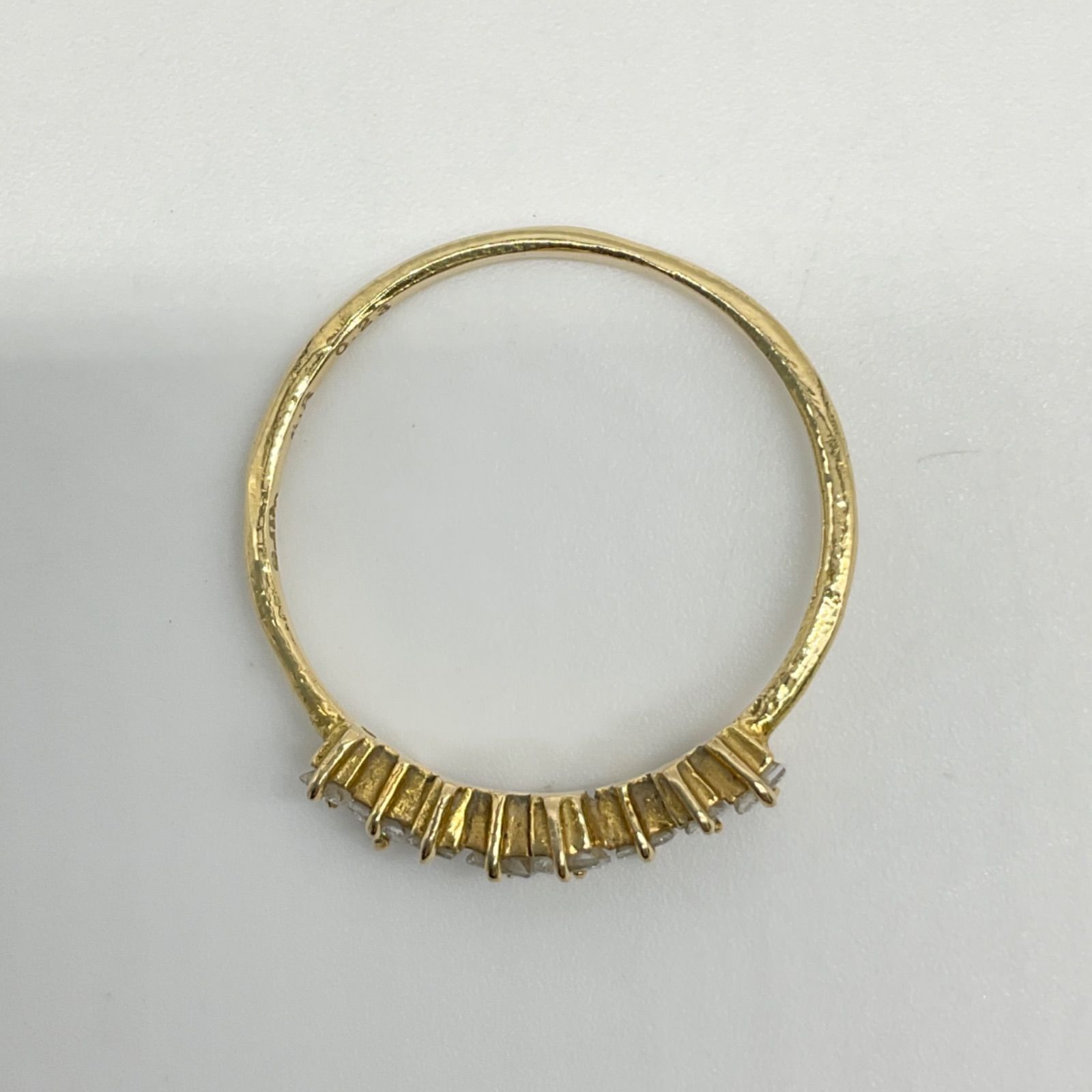 e.m. イーエム リング 指輪 18金 K18 ダイヤモンド0.23ct 9号 総重量 