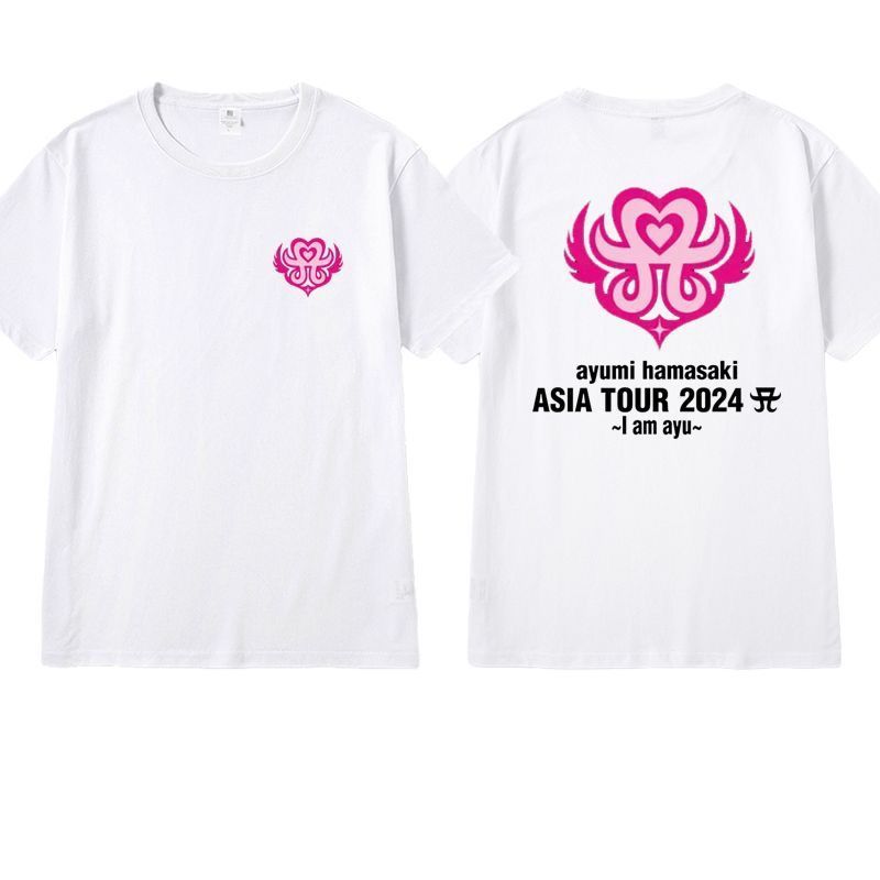 浜崎あゆみ風 25周年記念Tシャツ ファンアイテム 男女兼用 半袖