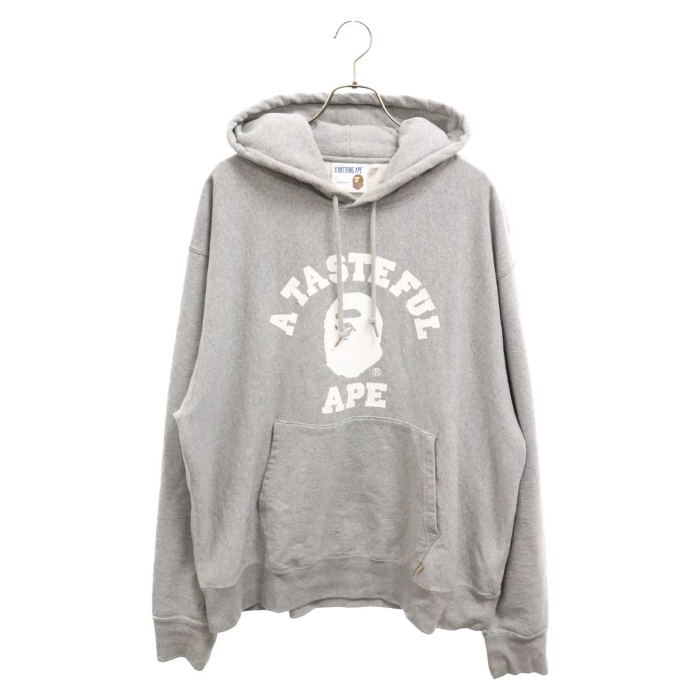 A BATHING APE (アベイシングエイプ) ×JJJJound Relaxed Classic College Pullover Hoodie  001PPH731909C ジョウンド ロゴプリント プルオーバーパーカー フーディー グレー - メルカリ