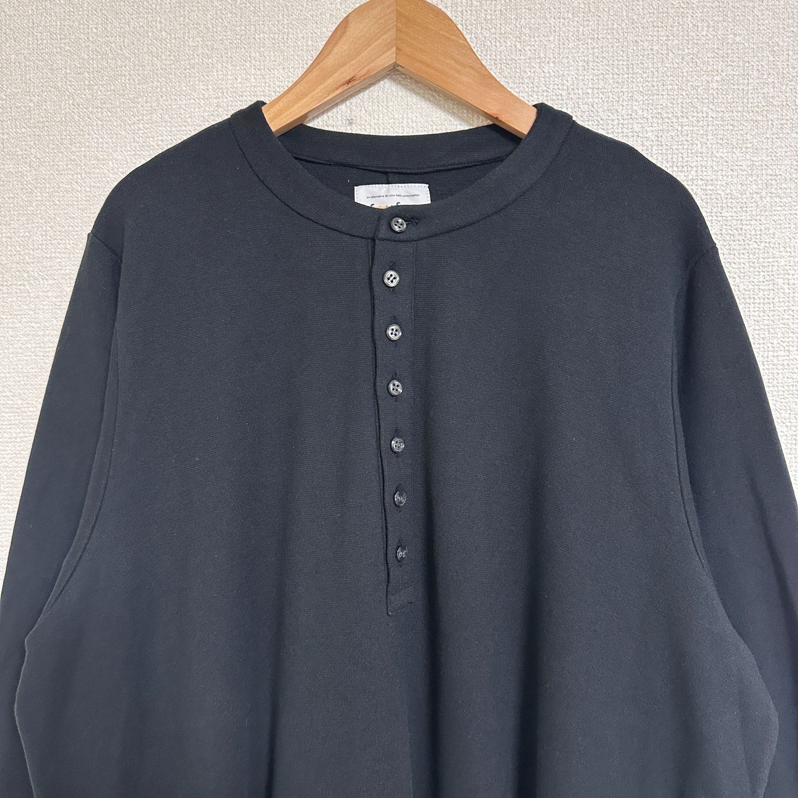 foufou ヘンリーネックボリュームスリーブワンピース ミラノリブ