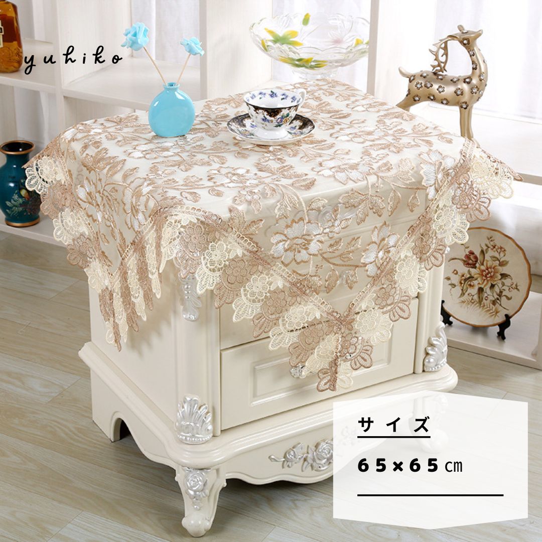 アンティーク刺繍テーブルクロス