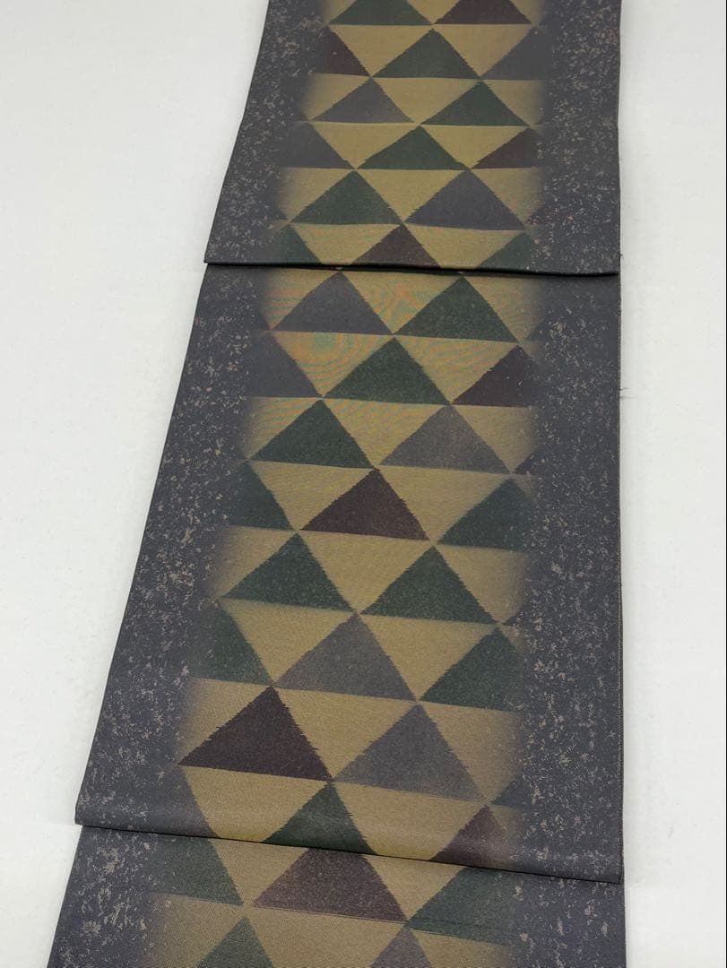 正絹　六通袋帯【菱文様】 菱屋六右ェ門 袋帯 引箔 鱗文様 正絹 六通 - メルカリ