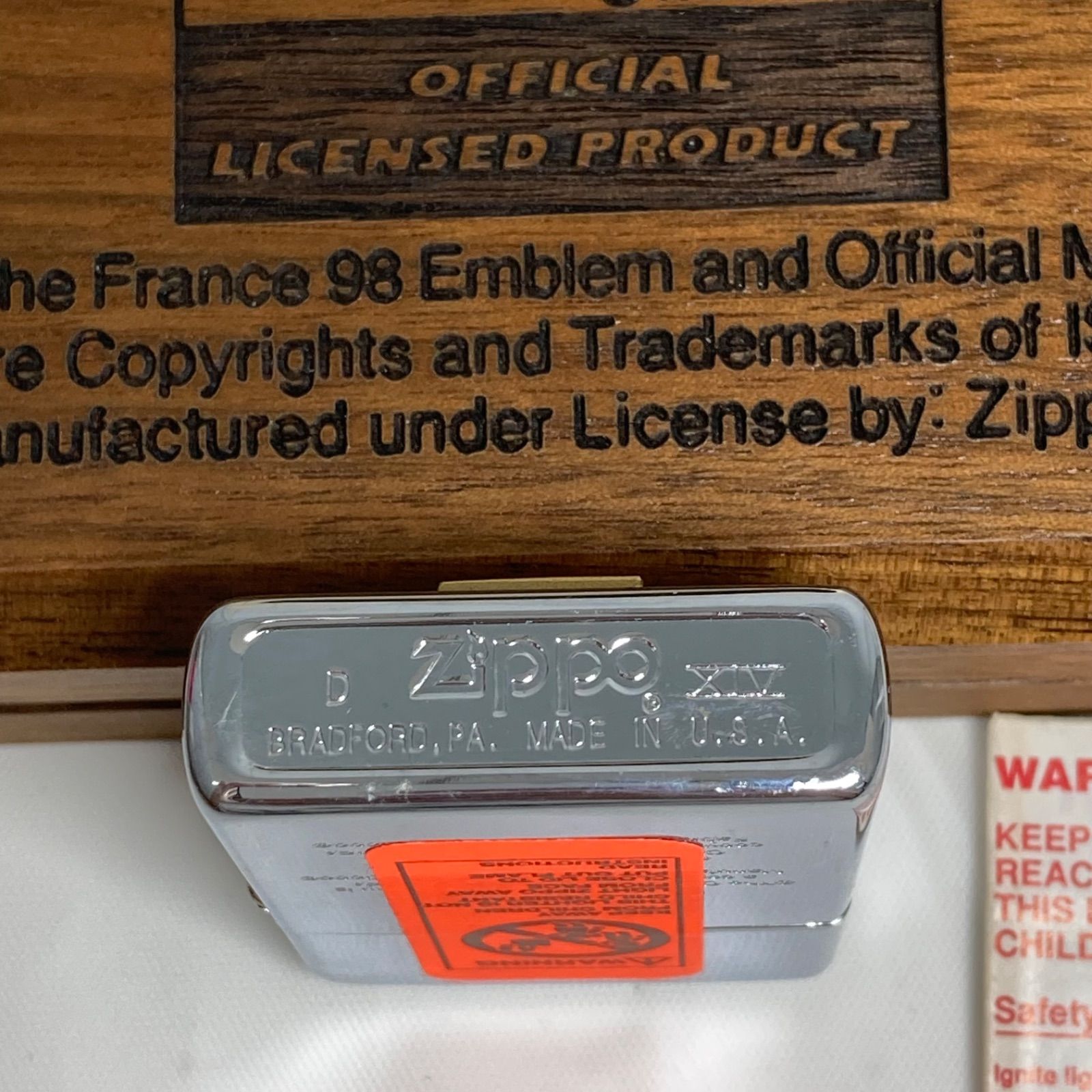 値下げ】Zippo フランスワールドカップ1998 【限定品 シリアルナンバー 