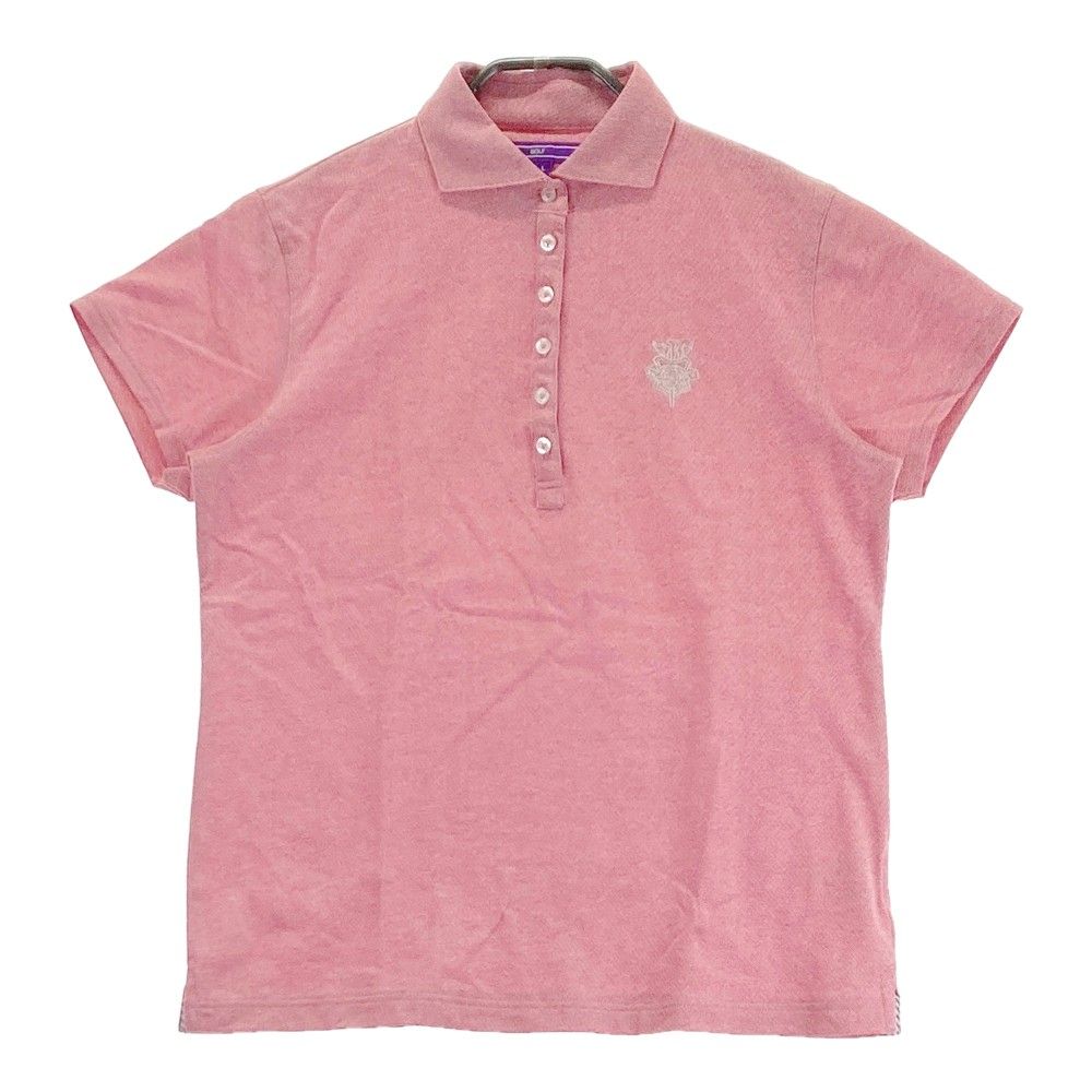 サイズ：L BEAMS GOLF ビームスゴルフ 半袖ポロシャツ レッド系