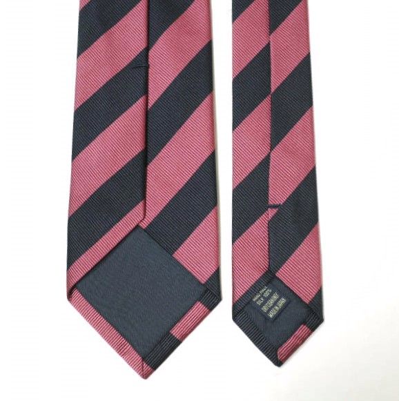 BEAMS F ビームスエフ 日本製 レジメンタルストライプ シルクネクタイ PINK/NAVY g21259 - メルカリ